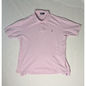 Vintage Ralph Lauren Polo Shirt Men's Size 3XB BIG Pink Short Sleeve Preppy Pony